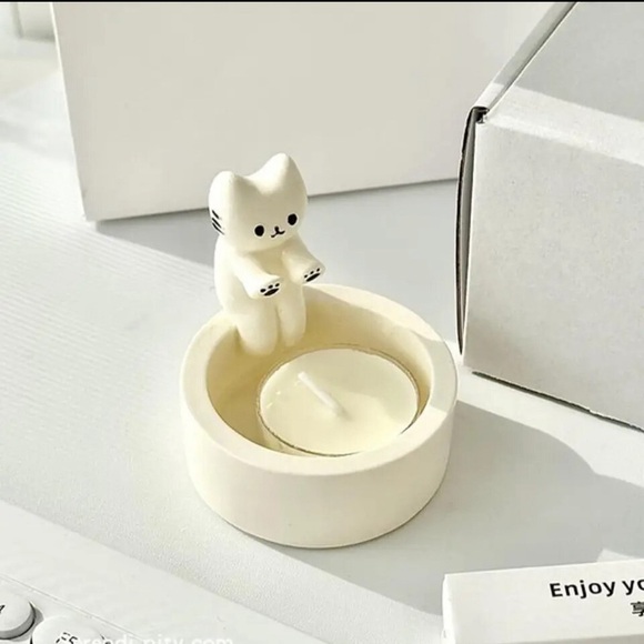 Kitten candle holder - Picture 1 of 5